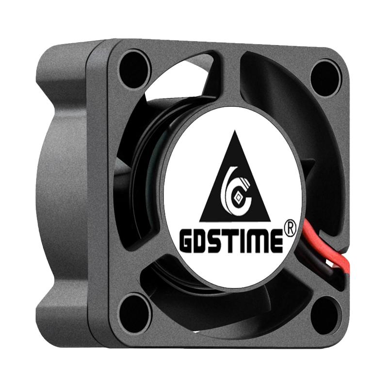 2pcs Gdstime 3D Printer cooler Axial 25mm fan DC 5V 12V 24V 25x25x10mm Dual Ball/Sleeve 2.5mm Graphics Card mini cooling fan