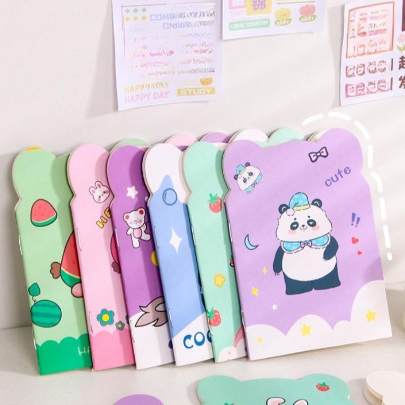 25Pcs Kawaii Mini Notebook Mixed Cute Pocket Notebook Journals Diary Planning Memo Notepad Fun Cartoon Stationery Gift