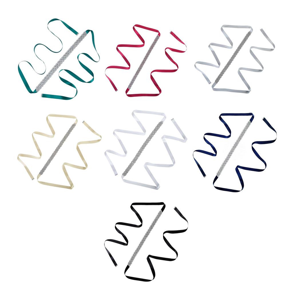 Women's Crystal Wedding Belt Rhinestones Glitters Waistband Evening Dress Belt for Wedding Dress and Evening