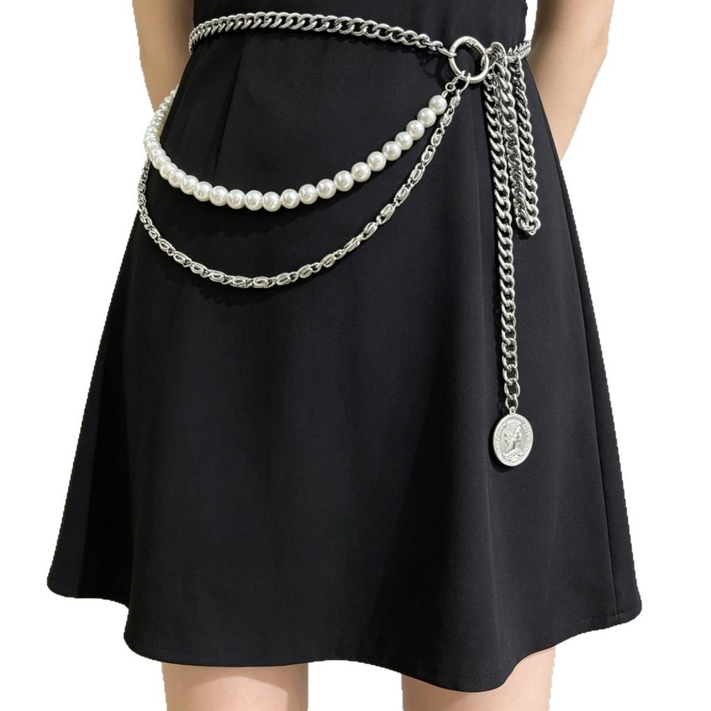 European and American Jewelry Fashion Waist Chain Women's Retro Style Pendant Chain Body Chain