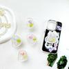 Small Fresh Ins Style Gemstone Pearl Flower Phone Airbag Stand Back Adhesive Scalable Alien Desktop Watch TV Shows