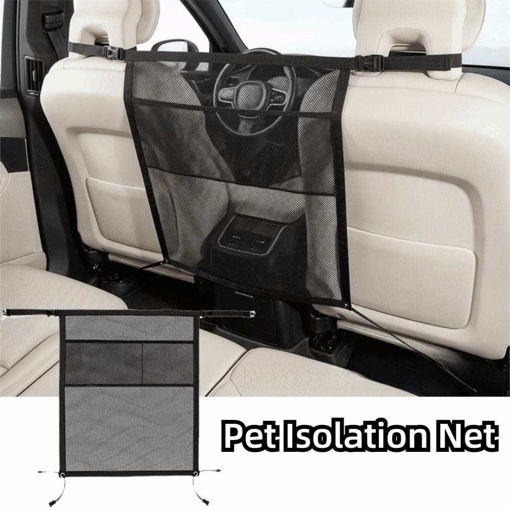 Elastic Edge Car Pet Barrier Sturdy Durable Car Safety Mesh Car Seat Protective Net Pet Protection