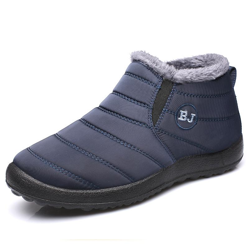 Fashion Men's Boots Warm Snow Platform Winter Boots For Men Hiking Men Shoes Unisex Ankle Boots Waterproof Working Shoes Male Footwear