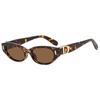 Rice Nail Small Frame Cat Eye Sunglasses New Street Photography Women's Versatile Trendy and Fashionable UV Resistant Glasses