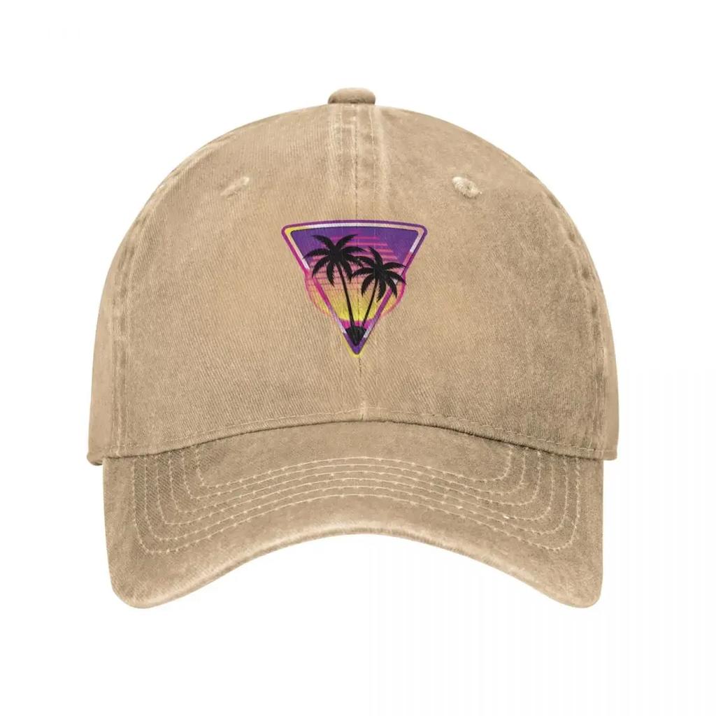 Pink Vaporwave Island Baseball Cap Hat Baseball Cap Icon Black Uv Protection Solar Hat Unisex Golf Wear Womens