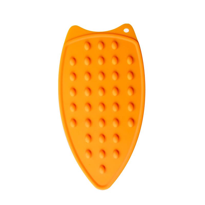 Silicone Ironing Mat Heat Resistant Iron Rest Pad Non Slip Ironing Board Protector Durable Flexible Surface for Home and Professional Use One Size оранжевый