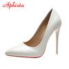 Fashion Aphixta 2025 Spring Super High 12cm Stiletto Heels Pumps Women Shoes Pointed Toe Florescence Patent Leather Office Thin Heel