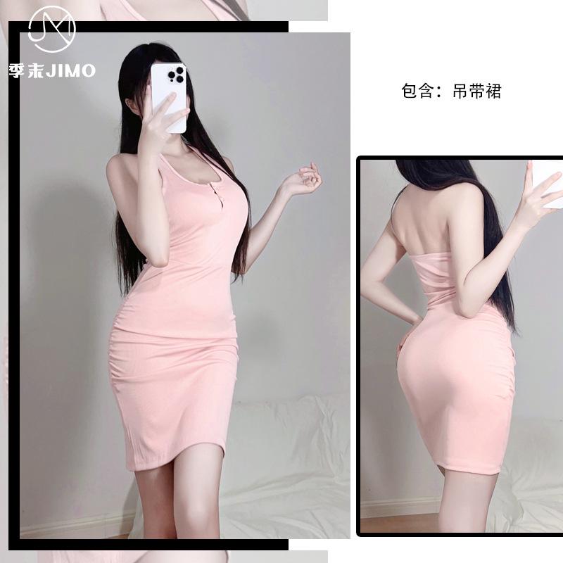 

Сексуальное нижнее белье Spice girls чистое желание ветер платье с вырезом на шее женское лето новый дизайн чувство талия темперамент стройнящее без рукавов юбка с бедрами One size