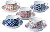 Kintouen Cup Saucer Gift Present Gift Box Small Flower Design 29831 & (5 Sets)