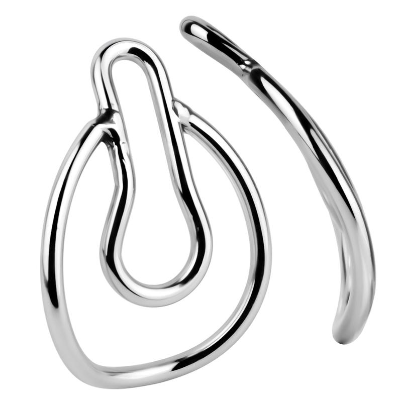 LEZEE Male Chastity Cage Lock Gender-bending Clips Femboy Chastity Clip Penis Bending Pins Sissy Cockring Sex Toys For Men