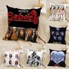 Kpop Style Eyekons Kpop Style Band K-Katseye Pillow Case Natural Linen Double-Sided Printing Sofa Home Decor Cushion Cover