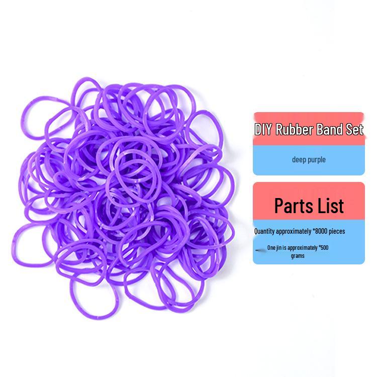 Elastici Arcobaleno in Gomma TPR ad Alta Elasticità da 1,5 cm per Braccialetti Intrecciati Fai da Te per Bambini - Confezione da 500g