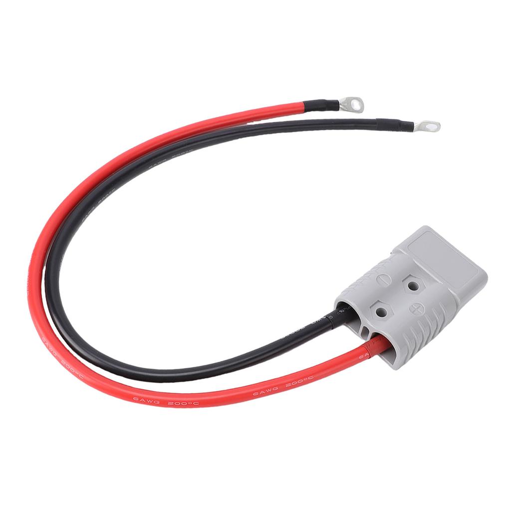 175A Support for Connector with 6AWG Cable O Electric Forklift Charging Plug Cable for Carts Trailers Racing Cars