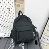 Schoolbag Corduroy Small Backpack Women's Fashion Spring New Japanese ins Simple Versatile Travel Shopping Soft Girl Backpack