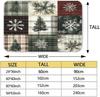 Area Rugs - Plaid Washable Carpet for Living Room Bedroom, Holiday Decor Christmas Rug, Christmas Tree Snowflake Winter Rug