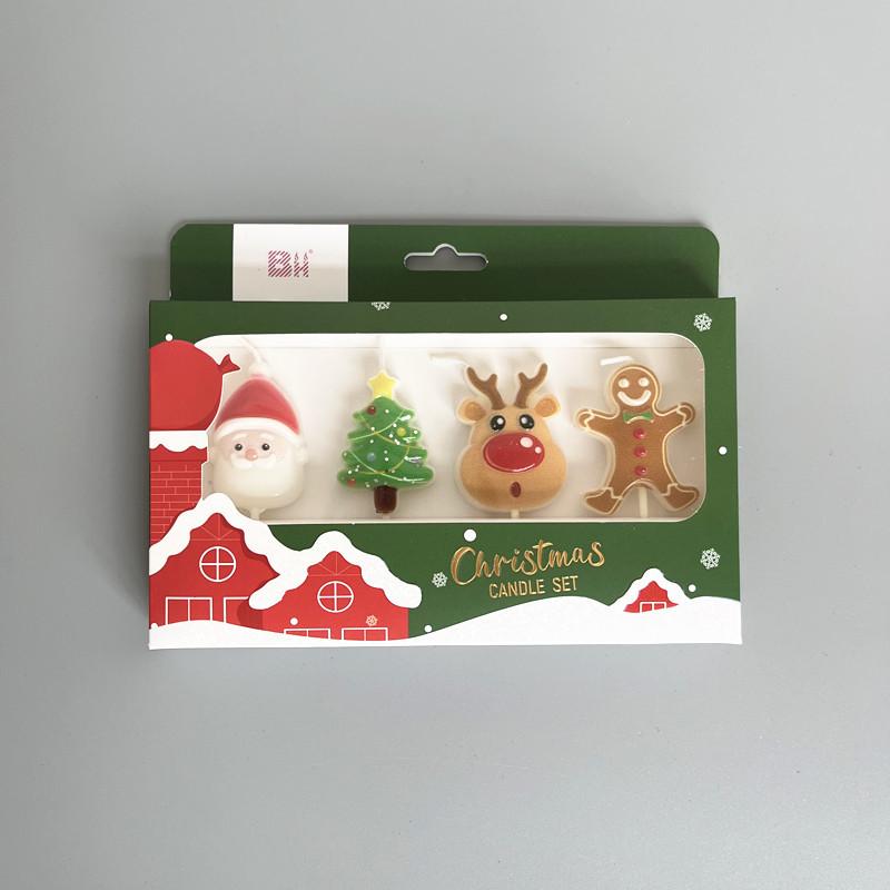 

Candle Set Christmas Theme Party Santa Claus Tree Reindeer Christmas Cake Decoration Birthday Decoration Candles