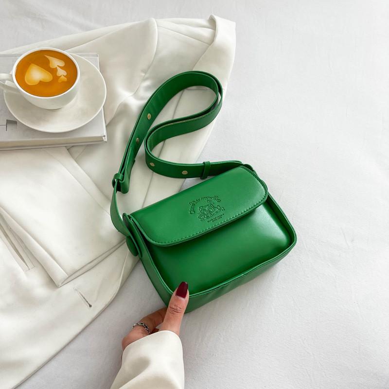 Trendy Spring 2023 Pu Leather Shoulder Bag Stylish Chic Small Square Bag