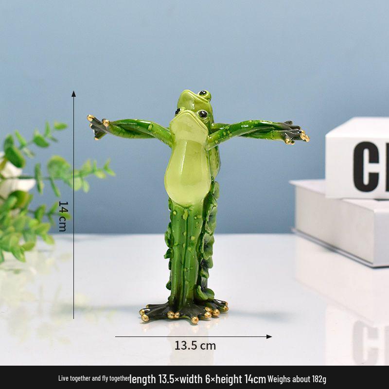 Yoga Frog Figurine Birthday Gift - Ideal for Bedroom, Study, Living Room, Desktop, Entrance, TV Cabinet, or Wine Cabinet Decor