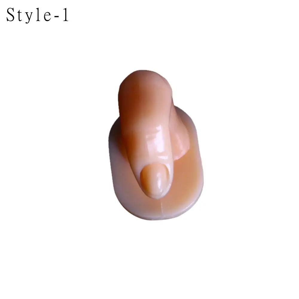 Nail Art Practice Finger With Design Adjustable Acrylic Model Hands Nail Tips Swatches Display Professional DIY Manicure Tool