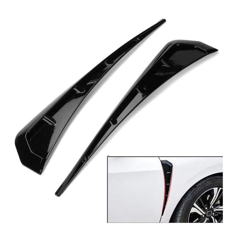 Anti-Collision Vehicle Body Spoiler Trim with Defined Profile and Adhesive-Backed Installation Without Body Drilling