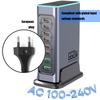 660W 8-Port Schnellladestation USB C PD100W Port für Laptops, Telefone, Tablets, Geräte Europäische Stecker Wandladegerät