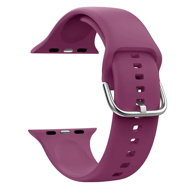 Strap For Apple Watch Band 44mm 45mm 49mm 42mm 41mm 40mm Accessories Silicone Bracelet Correa iWatch Series 8 9 Ultra SE 6 7 5 4