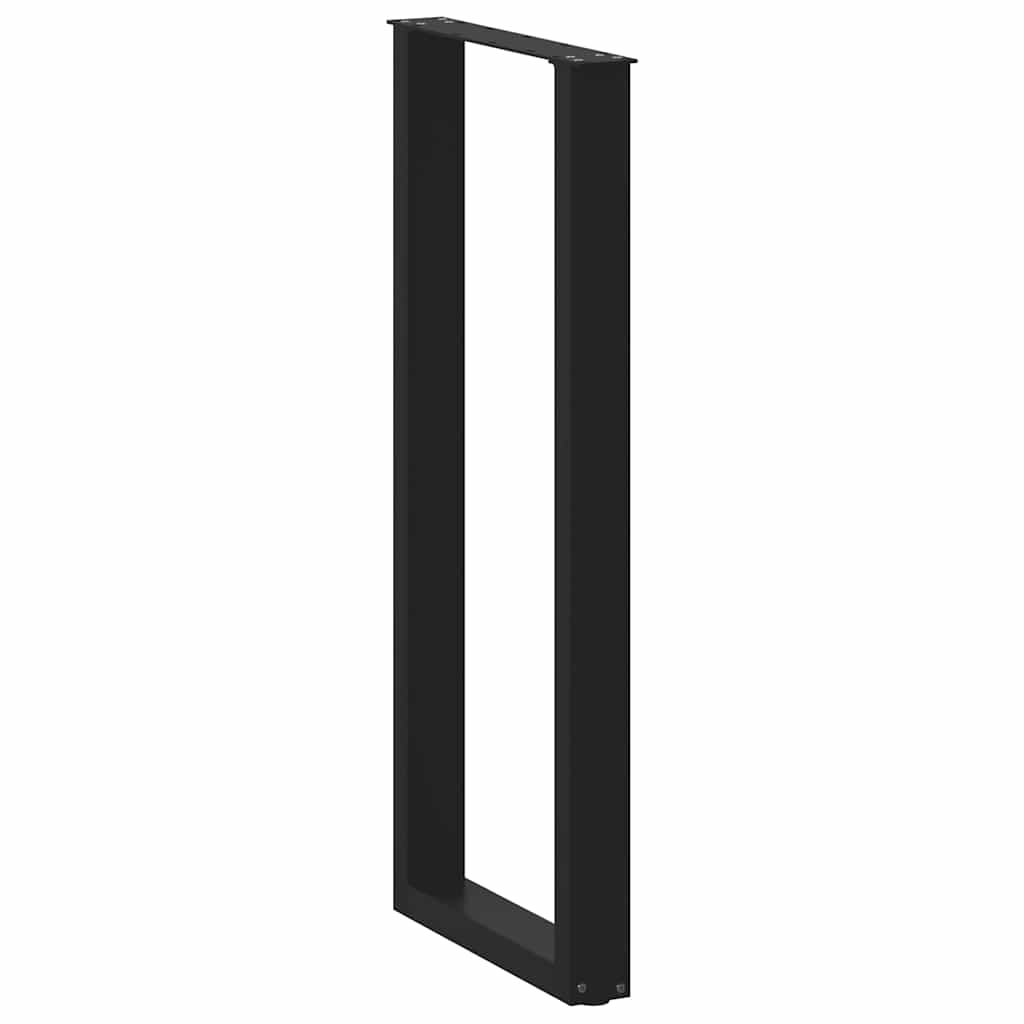 Vidaxl Coffee Table Legs, 2 Pcs, Black, 40X(110-111) Cm, Steel