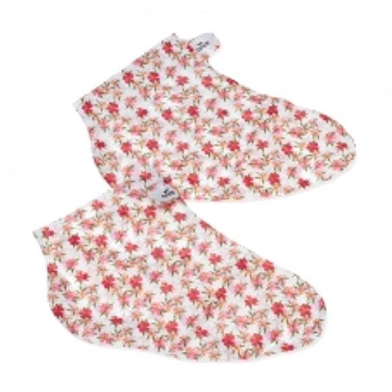 1 Pair of Balea Hibiscus & Aloe Vera Foot Socks Masks