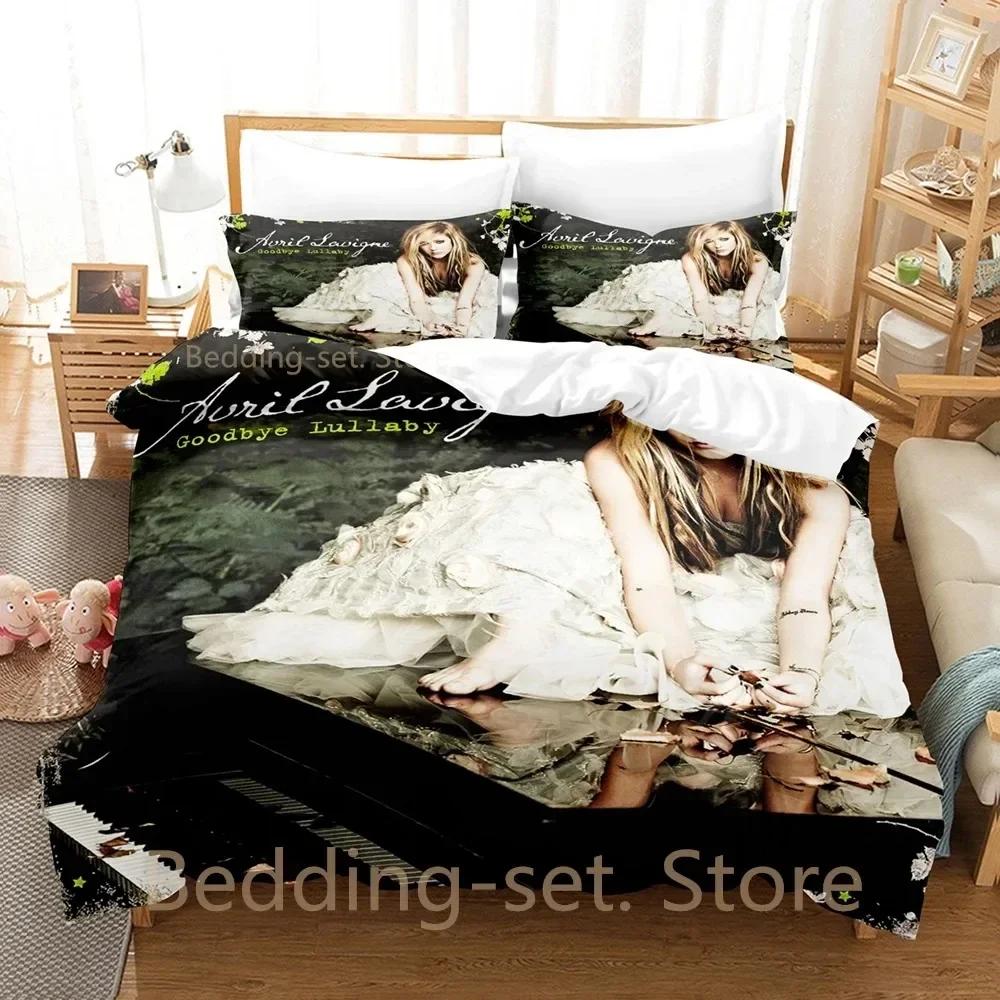 Avril Lavigne Bedding Set Single Twin Full Queen King Size Bed Set Adult Bedroom Duvetcover Sets Personality Bed Sheet Set