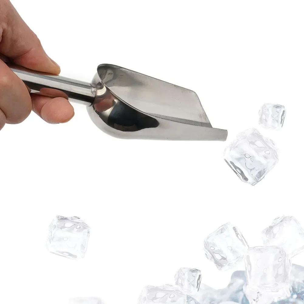 Candy Ice Scoops Metal Tools Bin Stainless Steel Home Kitchen Sugar Shovel Flour Dry Goods Party Bar Buffet Durable