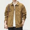 American Vintage Tooling Shirt Men'S Long Sleeve Loose Large Size Jacket Shirt Casual Jacket