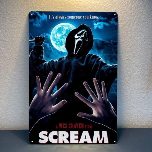 Scream Horror Movie Metal Poster Tin Sign xcm PlaqueAluminum 20x30cm(7.8x11.8inch)