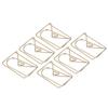 100pcs Metallic Paper Clips Golden Electroplating Process Anti Rust Paper Clips Non Skid with Storage Box for Workers