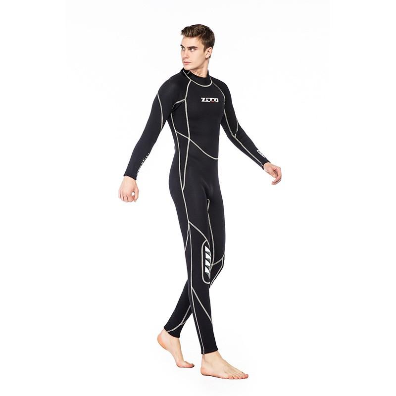 3mm Neoprene Wetsuit Men Women Full Body Long Sleeve Snorkeling Suit Warm Winter Dive Gear Unisex Swimwear
