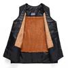 Men's Autumn/Winter Fleece-Lined Multi-Pocket Sleeveless Vest - Warm Cotton Waistcoat for Middle-Aged & Elderly