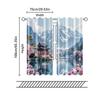 Set Of 2 Filtering Curtains Excluding Rods Non Movable Without Batteries Cherry Blossom Mountain Use Bedrooms Curtain Polyester Ideal For Master