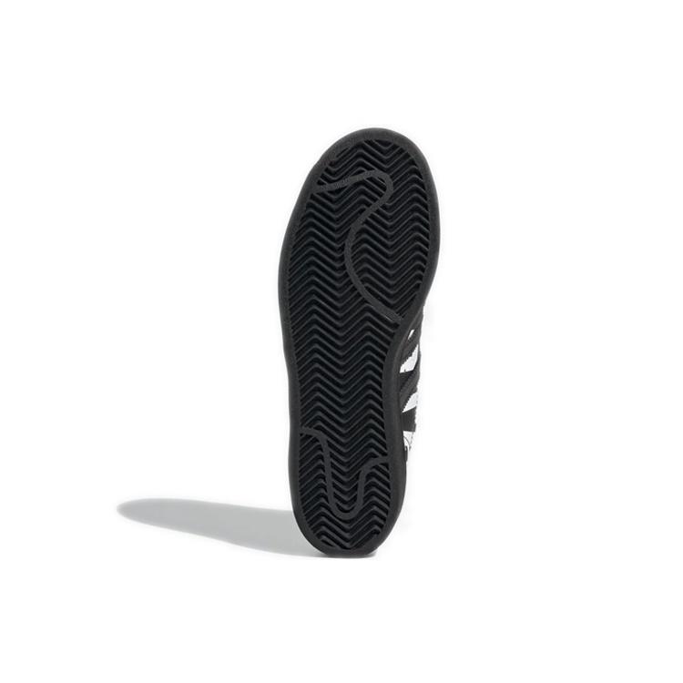 (GS) adidas originals Superstar J Logo 'Black White' Kids' FV3745