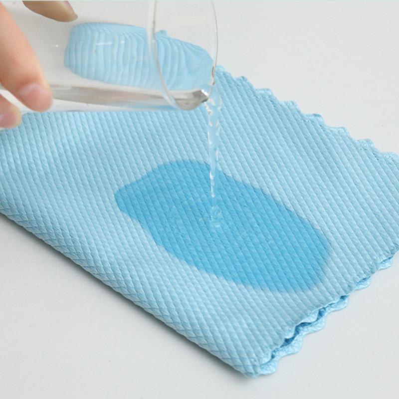 5/10 Pcs Microfiber Glass Cleaning Cloth Kitchen Reusable And Washable Kitchen Housework Tableware Wipe Cloth Cleaning Tools