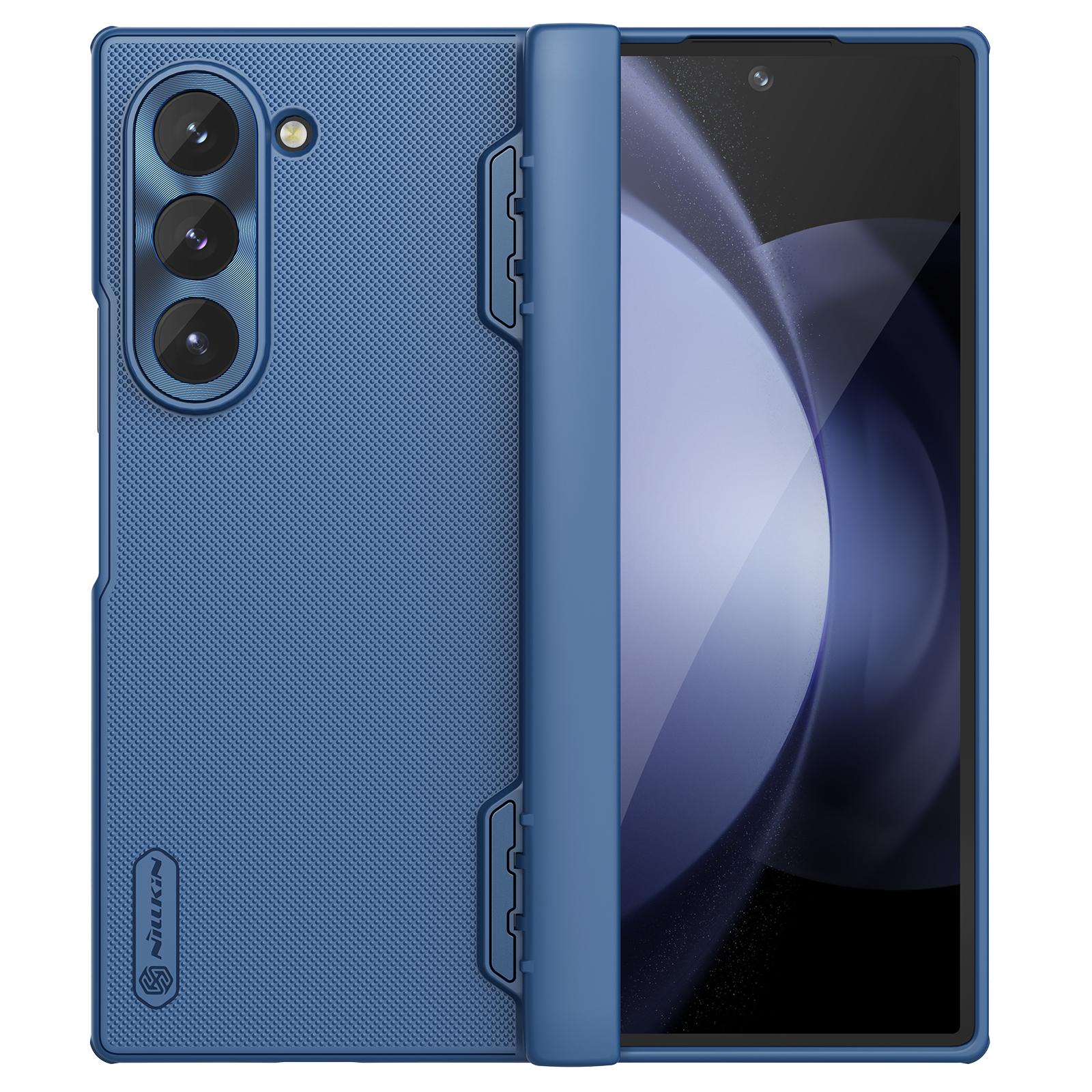 

Для Samsung Galaxy Z Fold 6 5G Чохол Nillkin Super Frosted Shield Case Pencil Holder for Samsung Z Fold6 5G Case No Magnetic Blue