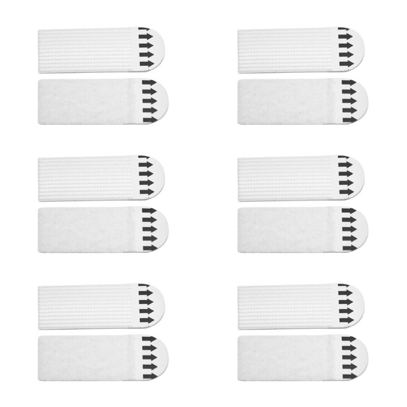 Pack Of 12 Pair  No Track Adhesive Hook strong Wall Mounts Upgrades for Picture frame Damage without  Installation