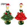 Holiday Animal Costume Christmas Porch Goose Outfit, Santa Dress with Plush Scarf And Tiered Tulle for Hat Apparel, Festive Winter Outdoor Lawn