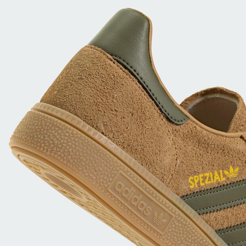 JQ8298 Adidas Handball Spezial Golden Beige Focus Olive Gum (Men's)
