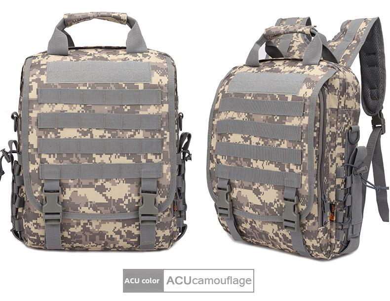 Men's Camouflage Tactical One-Shoulder Bag: Outdoor Sports Backpack for Tablets and Leisure Travel