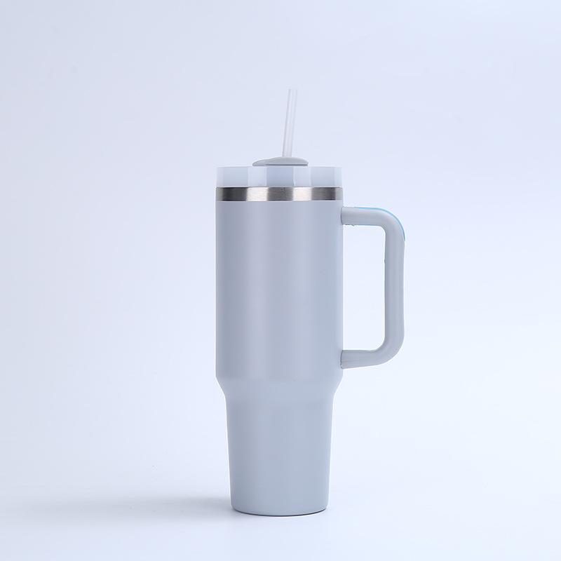 The Second Generation 40Oz Handle Cup 304 Stainless Steel Double-Layer Vacuum Spraying Ice Cup Portable Outdoor Thermos Cup