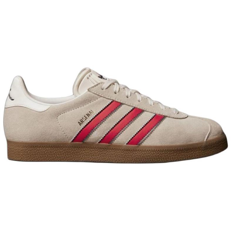 Adidas Arsenal X Gazelle Terrace Icons Pack Men Sneakers Cream Off-White Better-Scarlet JS3042