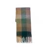 Rainbow Scarf Female Winter Shawl Couple Colorful Plaid Warm and Thickened Ins Fashion Cute Girl Student Versatile