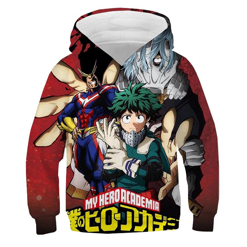 My Hero Academia Hoodies Mode Jungen Mädchen Anime Pullover Manga Bakugou Katsuki Langarm Sweatshirt Kinder Freizeit Trainingsanzug