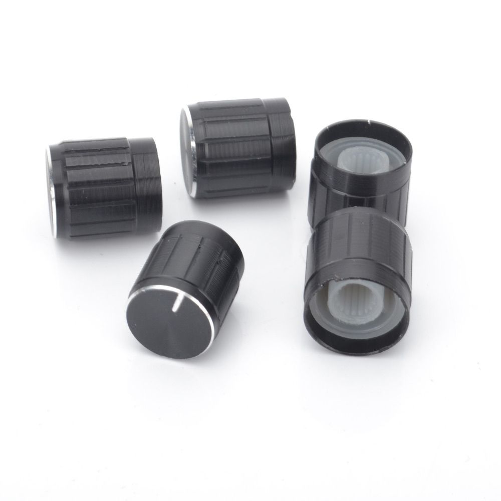 Aluminum Zinc Zinc Alloy Knurled Shaft Rotary Switch Volume Control For Potentiometer Knob Rotary Knob