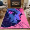 Personalized Cat Face Carpet for Living Room Bedroom Bedside Floor Mat Cloakroom Kids Activity Area Rugs Home Decor Luxury Gifts