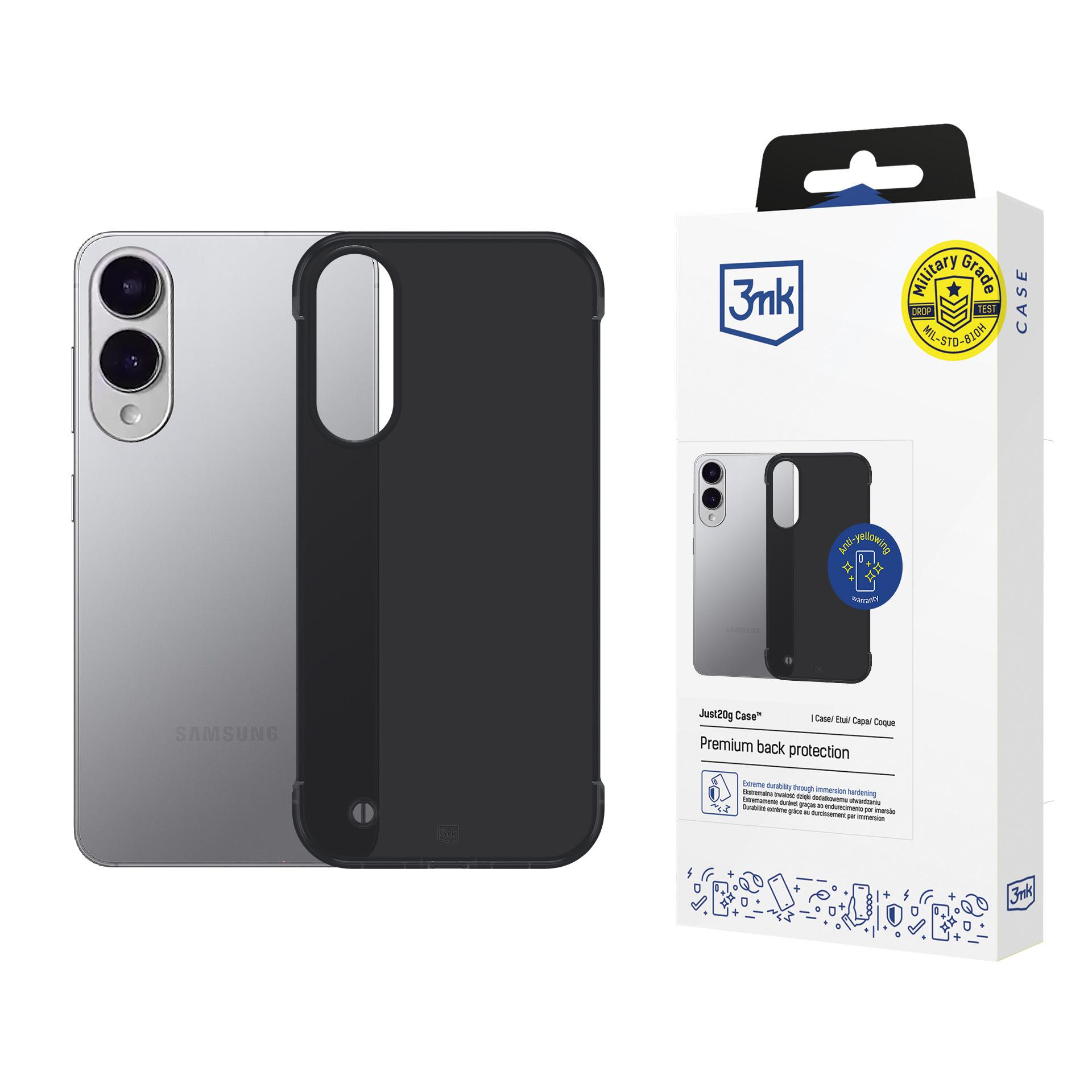 3MK Etui Just20g Matt Case do Samsung Galaxy S25 Edge czarny (Samsung Galaxy S25 Edge), Smartphone Hülle, Schwarz - Bild 3